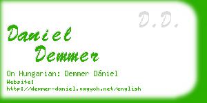 daniel demmer business card