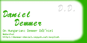 daniel demmer business card